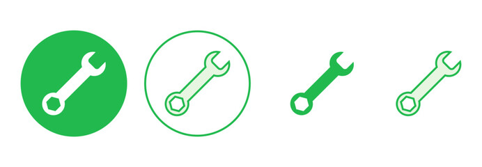 Wrench icon set. repair icon vector. tools icon vector