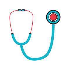 Isolated stethoscope medical icon Vector