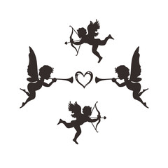 four cupids welcome affection