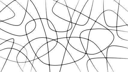 Digital doodle, curved lines.