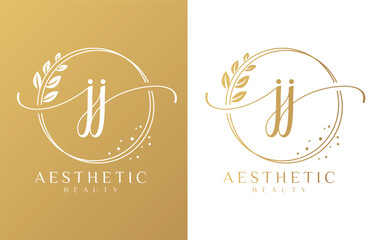 Initial J Feminine Logo Design