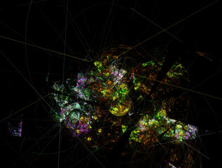 Imaginatory fractal abstract background Image