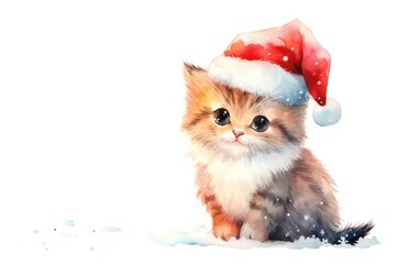 cat celebrating christmas