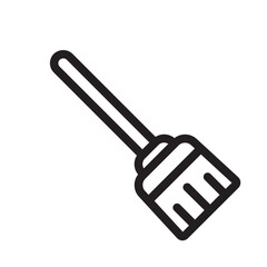 Broom cleaning halloween
