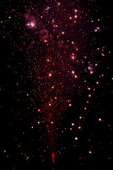 Fireworks Overlay Background Abstract Colors