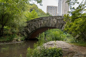 Historic Gapstow Bridge in Central Park, New York City