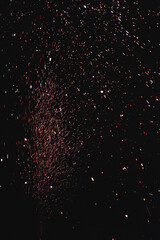 Lights in the dark, flares, fireworks abstract Overlay Landscape