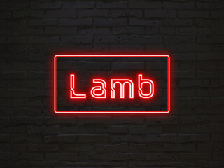 Lamb のネオン文字