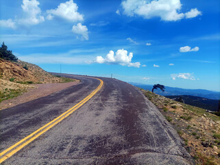 Mount Evans (Mount Blue Sky) road. Colorado.