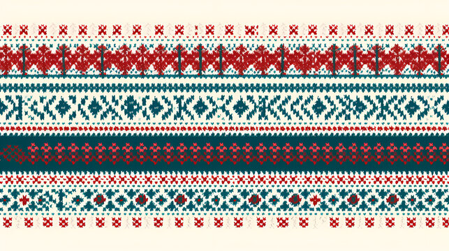 Fair Isle pattern wallpaper | generative AI