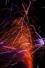 fireworks in the night