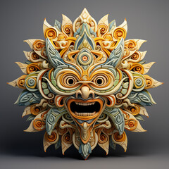 3d cartoon sun god