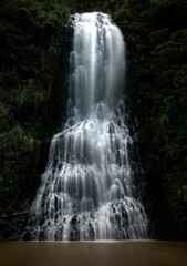 Obraz premium Karekare waterfall, near Auckland New Zealand