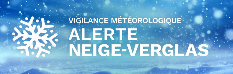 Alerte Neige Verglas - Banni&egrave;re Vigilance M&eacute;t&eacute;o