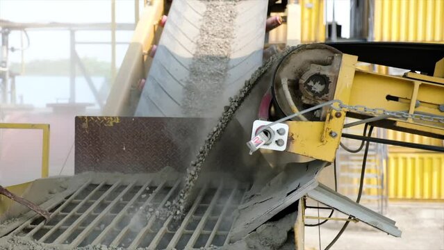 Feeder supplies aggregate from the hot bin to the dryer via a conveyor belt. Processing plants for stone, sand and gravel as asphalt base materials at Asphalt mixing plant to produce Asphalt Hotmix