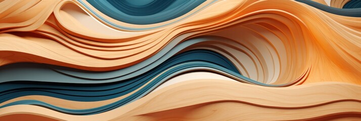 wood wave texture abstract nature pattern, generative AI
