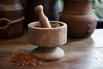 Vintage Mortar And Pestle