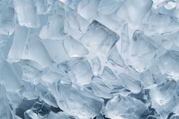 Obraz premium Ice texture crystal, blue tones background. Textured cold frosty surface of ice