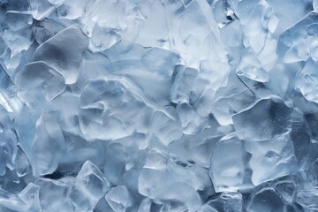 Obraz premium Ice texture crystal, blue tones background. Textured cold frosty surface of ice