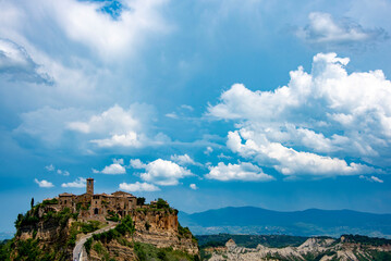 Naklejka premium Town of Civita di Bagnoregio - Italy