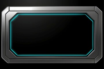 Abstract high tech black border, futuristic technology background