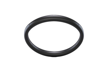 Black Pilates ring isolated on transparent and white background
