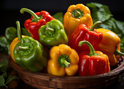Bell peppers vegetable photography healthy food