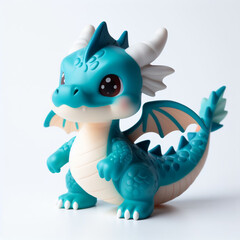 This illustration shows a charming and playful dragon. The illustration is ideal for children’s books, games, or posters that feature magical creatures and stories.