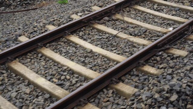 Motion video of Indian railway track