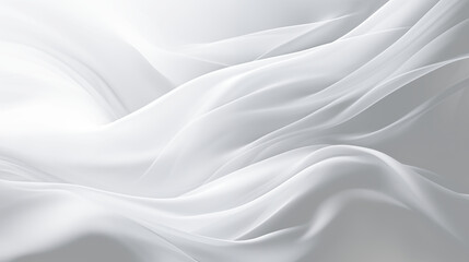 White abstract background with wrinkled cloth pattern. 3D illuatration.	