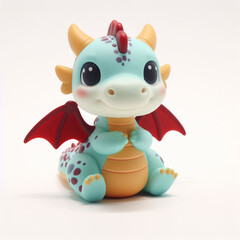 This illustration shows a charming and playful dragon. The illustration is ideal for children’s books, games, or posters that feature magical creatures and stories.
