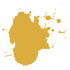 Obraz premium soft brown ink splash brush drop