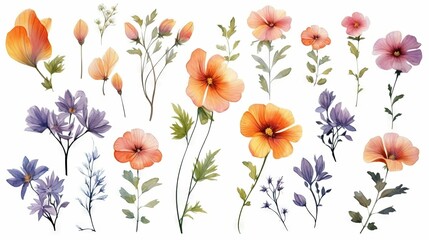 a colorful collection of flowers arranged together in a pattern with text overlay