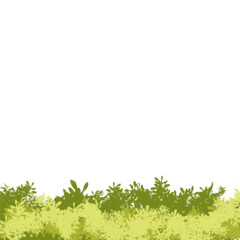 Set of bushes landscape isolated icon, vector illustration,flat design.