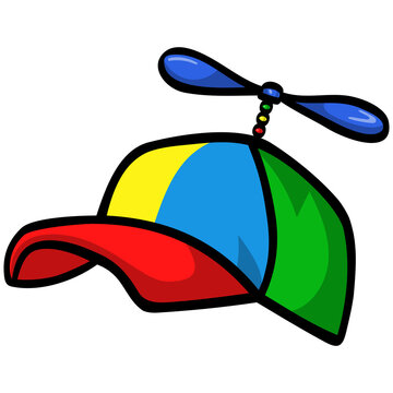 recommend clip art: Propeller Hat Pinwheel Cap Colorful Illustration Drawing