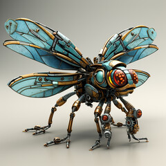 3d Robot dragonfly