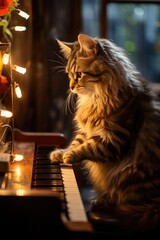 Purrfectly Melodic: A Feline Virtuoso Unleashes Musical Brilliance on the Piano!