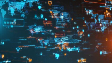 Hacking Incident Computer Screen Ransomware Threat Malware Cyber Attack