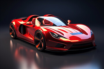 3D rendering of Sports Car
