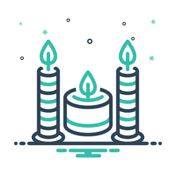 Mix icon for candles 