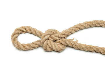 Coiled rope knot