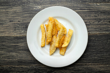 French fries on a plate