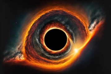 AI generated illustration of black hole