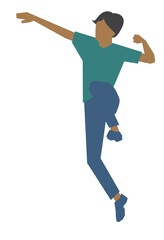 People raised their hands happily.