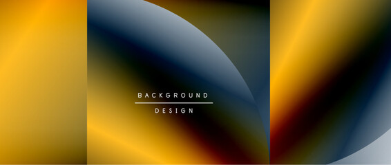 Fototapeta premium Circles and round shapes with gradients. Minimal abstract background, round geometric shapes, clean and structured design