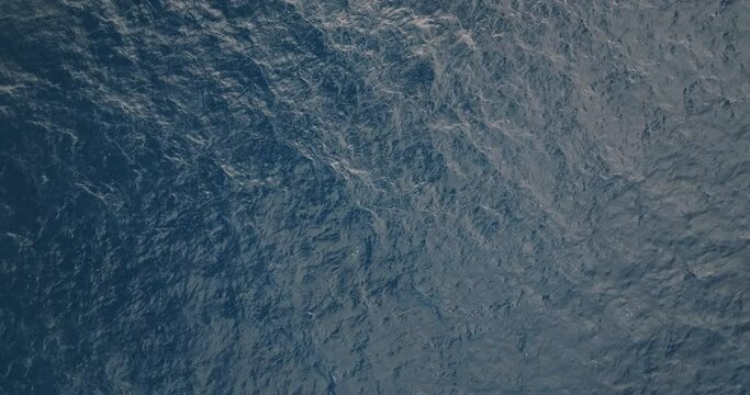 Ocean waves become an abstract texture when seen from aerial view