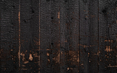 Fototapeta premium Black wood texture background coming from natural tree. Old wooden panels that are empty and beautiful patterns.