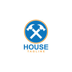 Home improvement logo vector. Home repair logo
