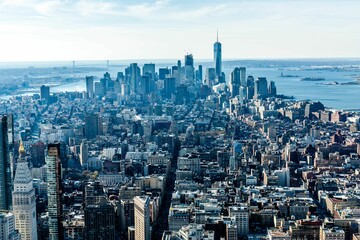 Aerial view of New York City, United States