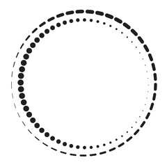 Circle dot frame shape